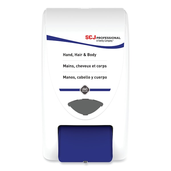 Sc Johnson Professional Cleanse Hand, Hair and Body Dispenser, 2 L, 6.4 x 5.7 x 11.5, White/Blue, PK15, 15PK SHW2LDP - main